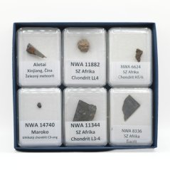 Collectible set of meteorites - 6 pieces