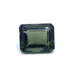 Moldavite cut - octagon - 3.024 ct
