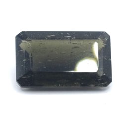 Moldavite cut - octagon - 9.139 ct
