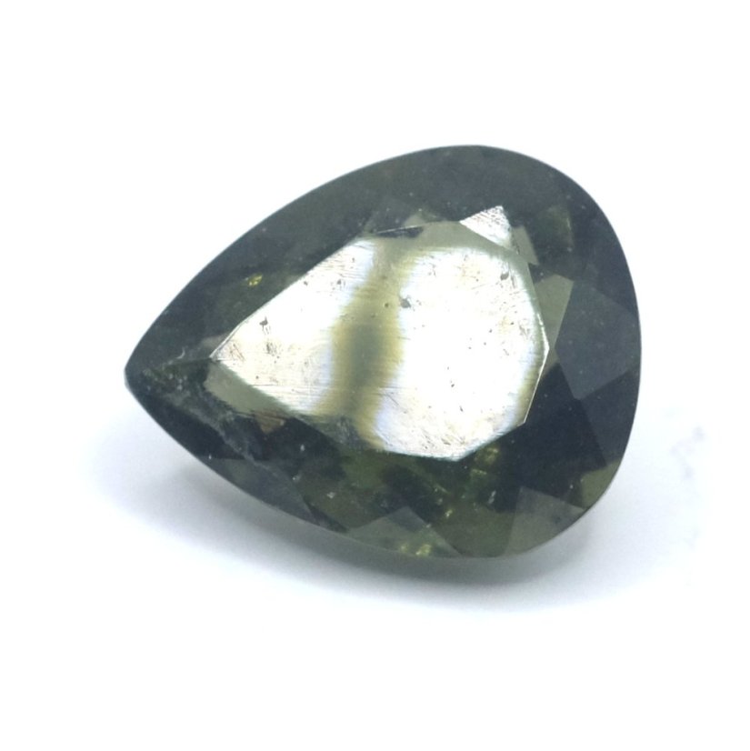 Vltavín broušený - kapka - 3,699 ct