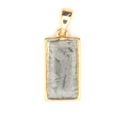 Iron meteorite - pendant - gold plated