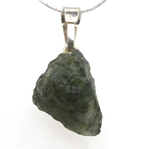 Vltavín přívěšek stříbro 1,68 gramů