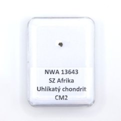 Uhlíkatý chondrit - NWA 13643 - 0,007 gramů