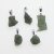 Moldavites - silver pendants - 5 pieces - 6.62 grams