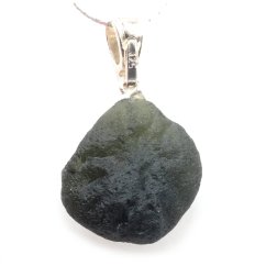 Stříbrný přívěšek s vltavínem 3,99 g - šperk s duší vesmíru