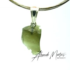 Moldavite sterling silver pendant 1.44 grams