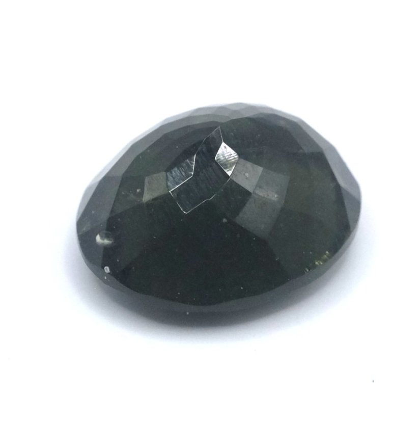 Vltavín broušený - oval briliant - 5,16 ct
