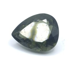 Moldavite cut - pear shape - 3.699 ct