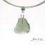 Moldavite sterling silver pendant - 1.12 grams