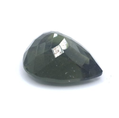 Moldavite cut - pear shape - 3.699 ct