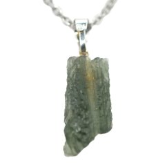 Stříbrný přívěšek s vltavínem 1,81 g - šperk s duší vesmíru