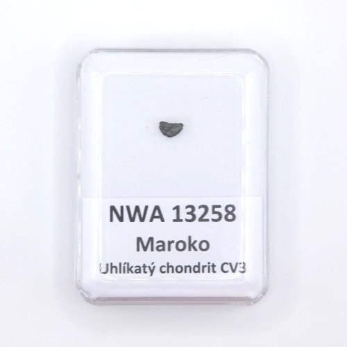 Uhlíkatý chondrit - NWA 13258 - 0,014 gramů