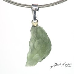 Pendant with Natural Moldavite 1.38 g – A Jewel with a Cosmic Soul