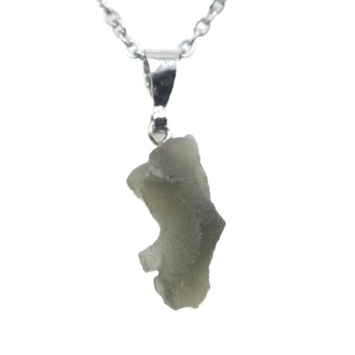 Stříbrný přívěšek s vltavínem 1,45 g - šperk s duší vesmíru