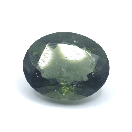 Vltavín broušený - oval briliant - 4,283 ct