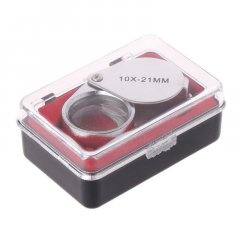 Magnifier with 10x magnification folding