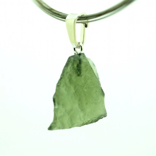 Moldavite sterling silver pendant - 1.31 grams