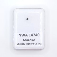 Uhlíkatý chondrit - NWA 14740 - 0,012 gramů