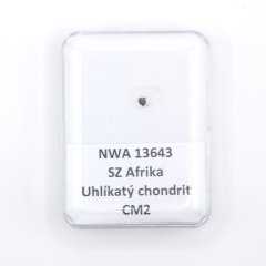 Uhlíkatý chondrit - NWA 13643 - 0,007 gramů