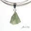 Moldavite sterling silver pendant - 0.91 grams