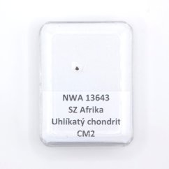 Uhlíkatý chondrit - NWA 13643 - 0,002 gramů