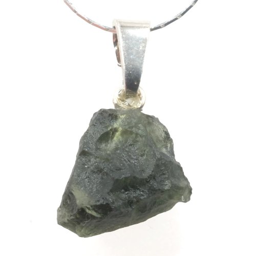 Vltavín přívěšek stříbro 1,68 gramů